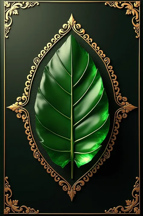 Design packet for moringa powder. Semmer leaf . Crystal, Gold, black, dark brown. Filigreed gold. Exotic, sophisticated. UHD, HDR, 8K, photorealistic. 