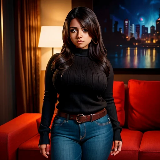 Dark Mexico movie style, a petite cute shy innocent slightly chubby with monstously huge fat size breasts Mexican nerdy emo teen, short volumetric hair, beautiful detailed brown eyes, cutely detailed lips, super cute highly detailed eyes and face, round sh...