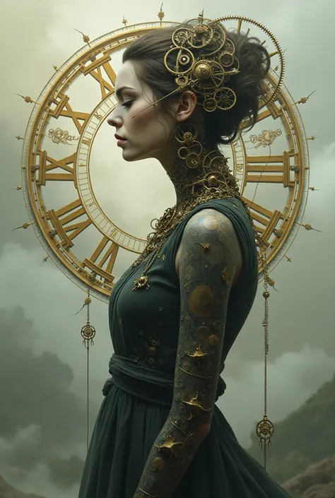 Clock woman