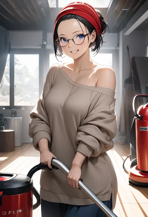 RAWphoto,photorealistic,8k16k,best quality,perfect anatomy,perfect detailed,ultra highres, extremely detailed eyes and face,gleaming skin,shiny skin,1girl,Japanese,black short hair,pixie cut, (wearing glasses:1.3),(parted bangs,forehead:1.2),round face,med...