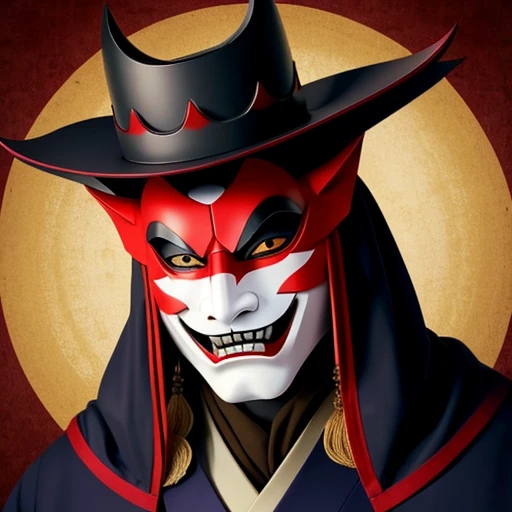 Beautifully nightmarish japanese hannya mask 