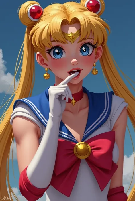 Sailor Moon sucking cock