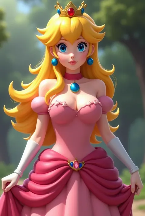 Give me Princess Peach with no clothes on and with big boobs 