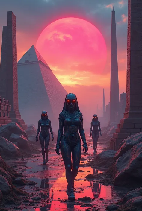 Retro futuristic Egyptian Dreams