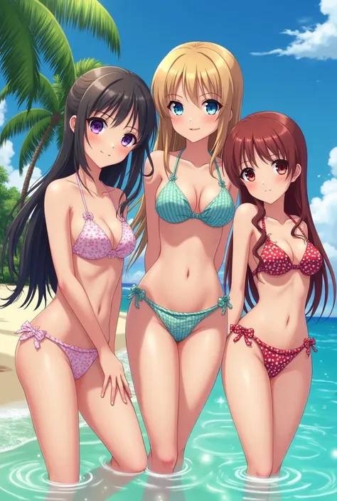 Anime girls in bikini