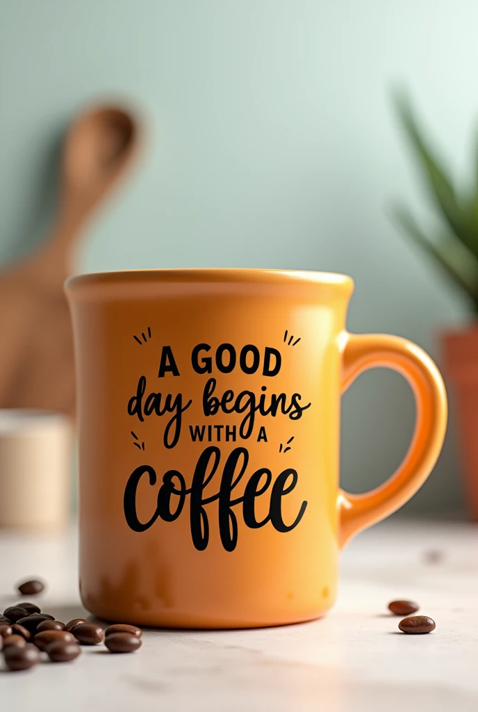 A mug with text design NJE DITE E MIRE FILLON ME NJE KAFE