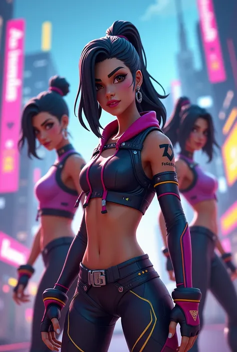 Fortnite girls with black hair 