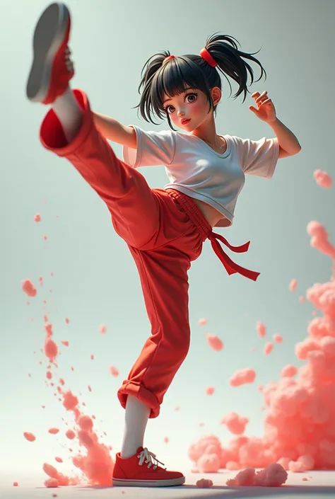 Kicks and fits model anime