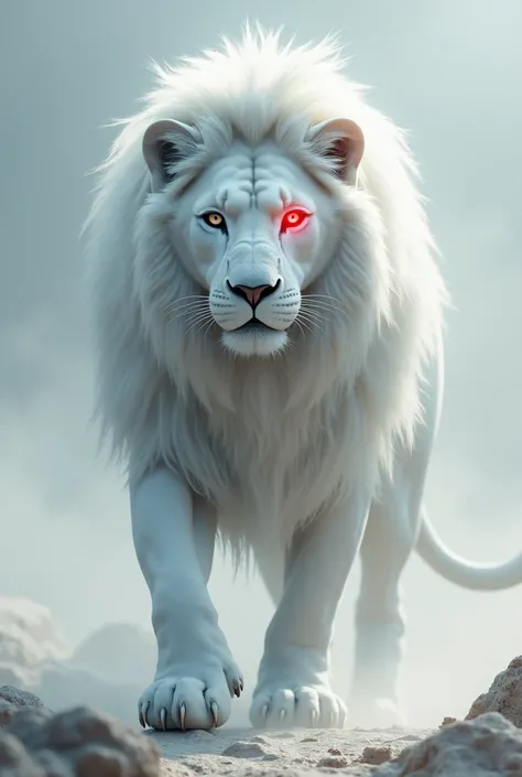 White Lion with red eye 