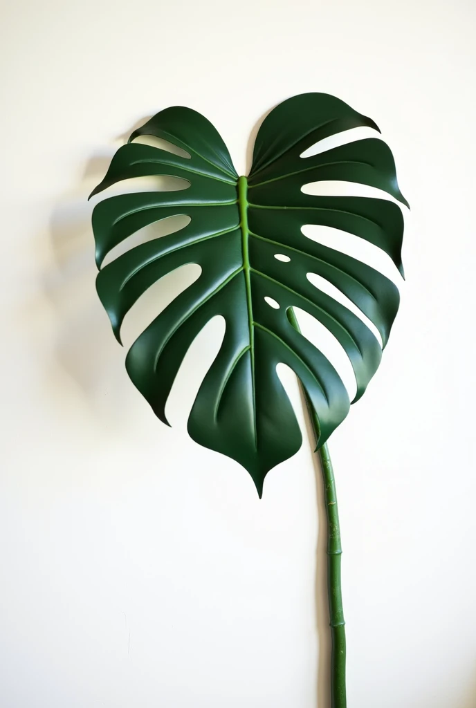 A wall art sticker with white as the background colour and a design of monstera deliciosa leaf should go with dark green colour with minimum 12 inches gap between them.This should be high in resolution and to be set on a wall of 10×20 wall