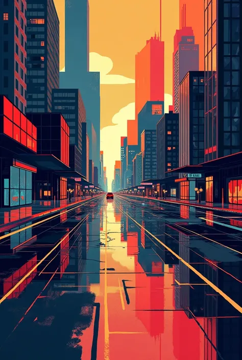 Downtown style wallpaper 