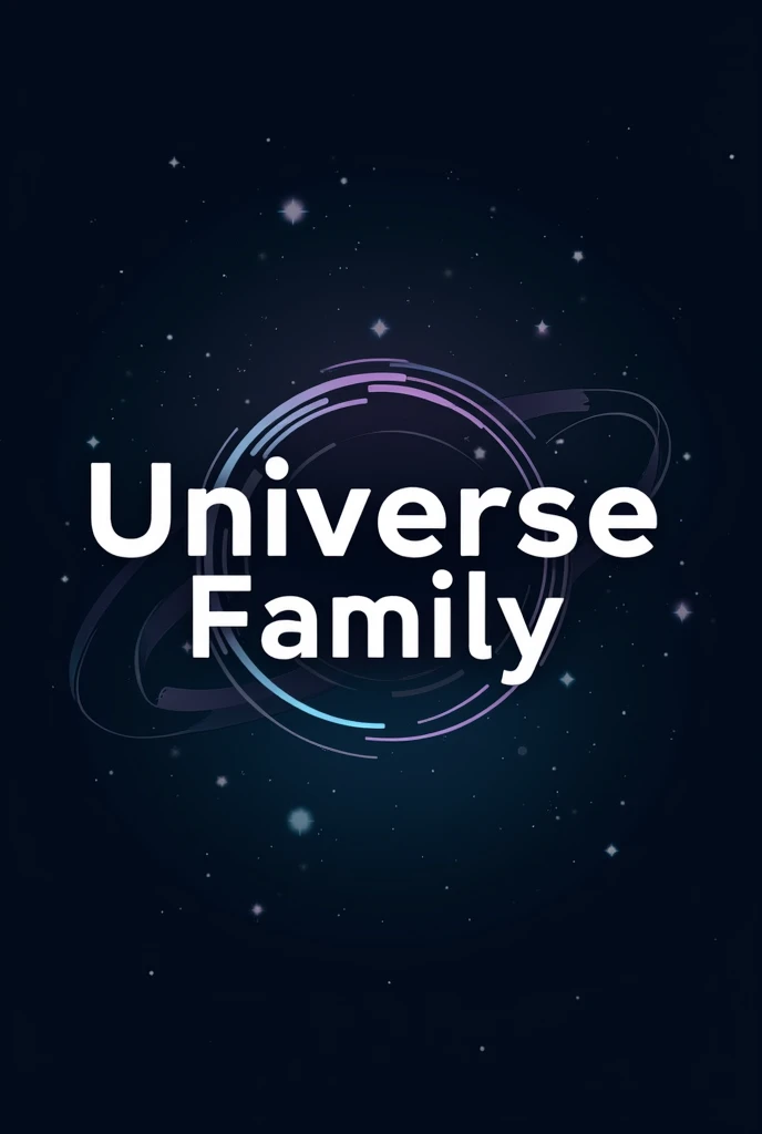 Crie uma logo escrito UNIVERSE Family 