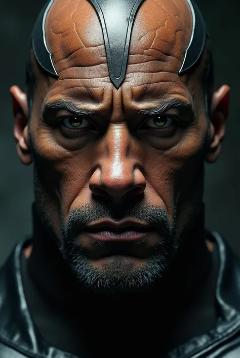 Give a Dwayne Johnson face for Balck adam