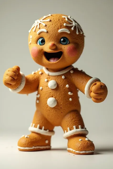 The gingerbread defends itself from being eaten