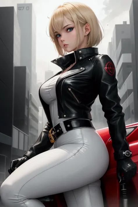  illustrations, cartoon, Anime,  manga , drawing,egmid , score_9, score_8_ up, score_7_ up,  comic book page style , I_an1_ b00 star , Cinematic look .  elegant beauty .  dynamic chiaroscuro  .  high res.  amazing animation . She is riding a large red s up...