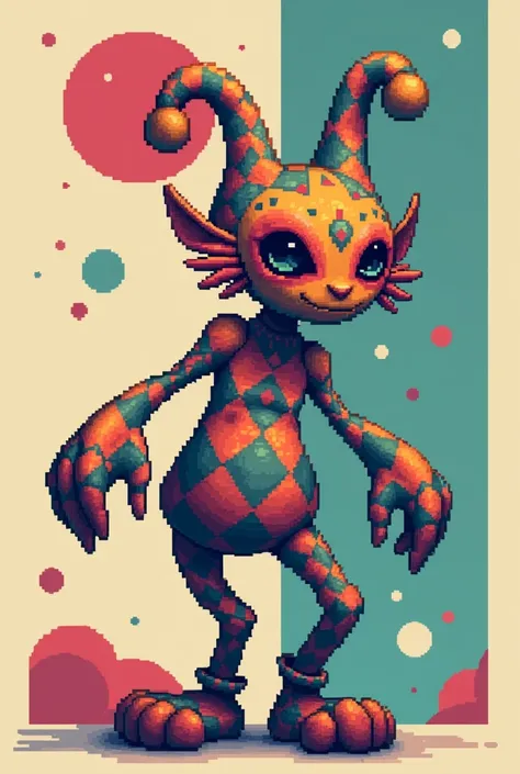 Harlequin Rabuda Pixelart 