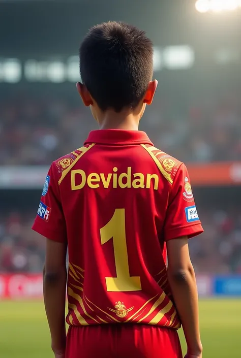 RCB Team Jersey with name devidan boy 