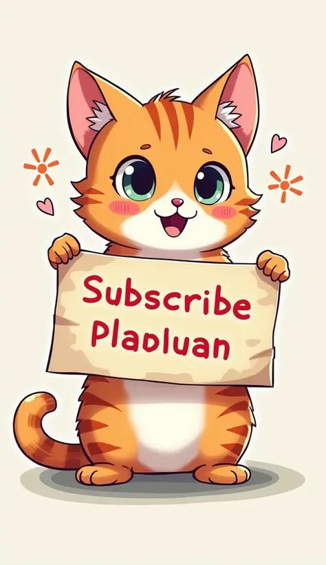 anime cat image says dont forget to subscribe and support in Indonesian