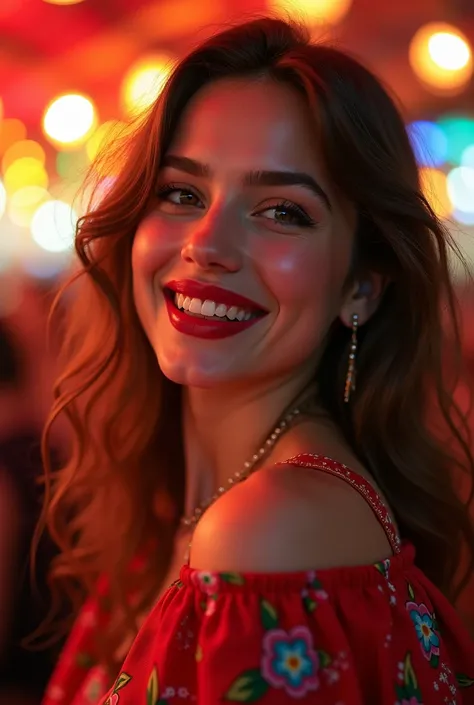 Image caption Red Lip Girl celebrating Yaldas night