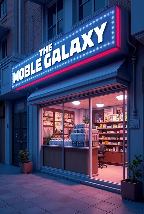 I want to make a poster for smartphone shop, the name of shop is " THE MOBILE GALAXY " make sure banner length must be 25" and width 30" ,Shop owner name: Md Akib Rohoman, contact: +8801793-309350 , +8801874611356 , location: Baligaon, Tongibari, Munshigan...