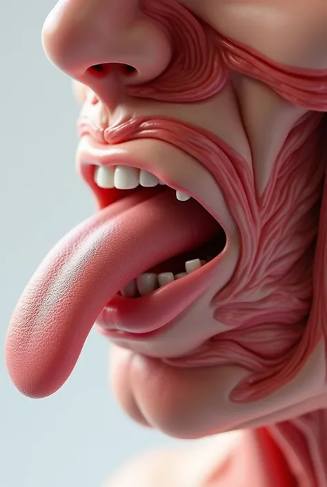 Human tongue and throat animation 