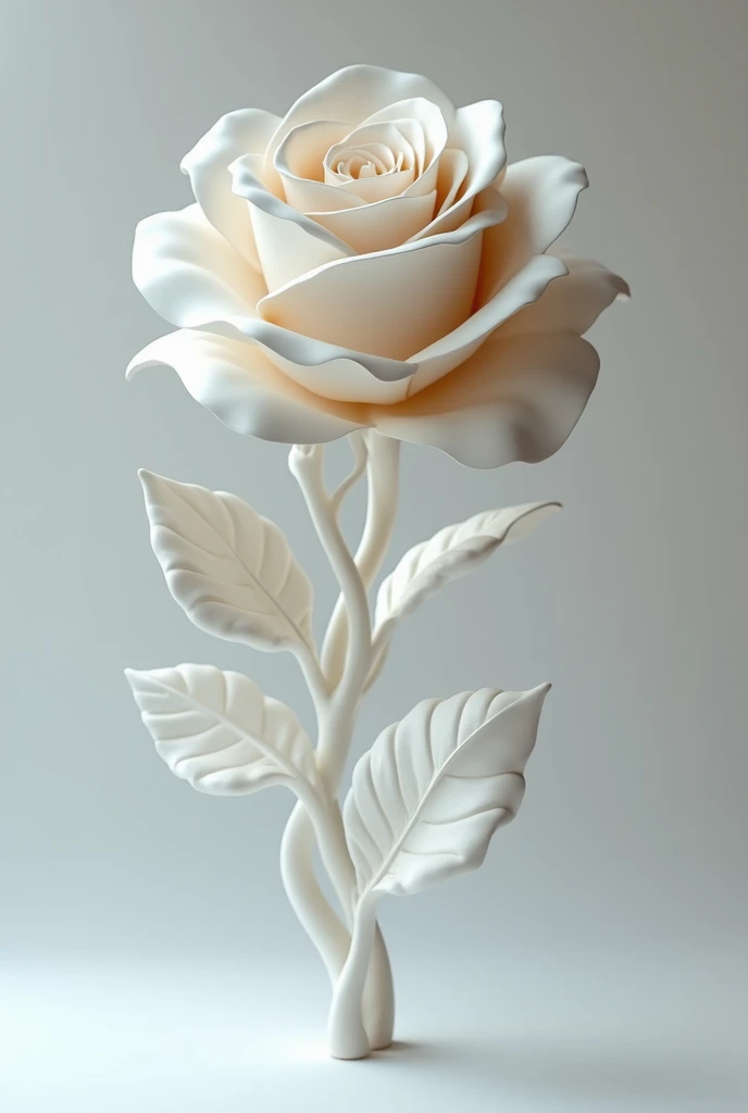 Drawing a rose in the form 