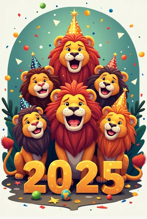 Lion Logistics doo with lions around the world and happy new 2025 year