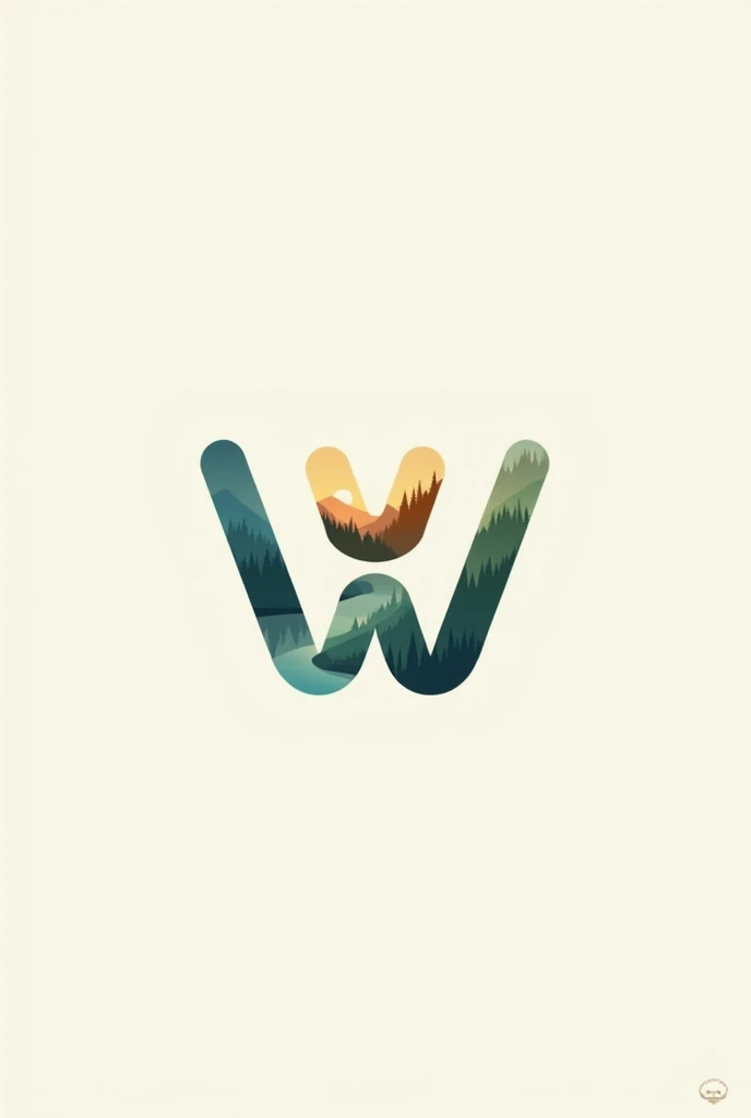 Unique way to make wander print create W in main logo 