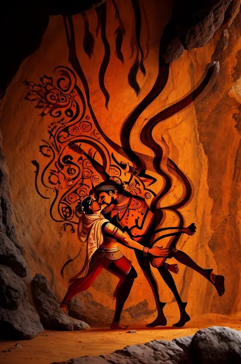 India, (Kama Sutra:0.8)
, Lascaux cave paintings style