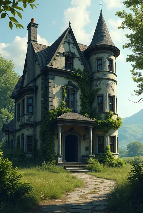 On the outskirts of the village was located an old deserted mansion, which people considered damaged