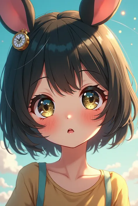 Anime Girl Clock Eyes 