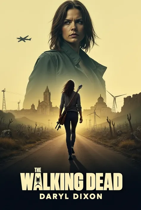 Create a poster for the movie "The Walking Dead: Daryl Dixon"
The poster has a strong post-apocalyptic, survival style, with elements of mystery and journey. The poster focuses on two main characters, Daryl Dixon and a woman, along with a desolate setting ...