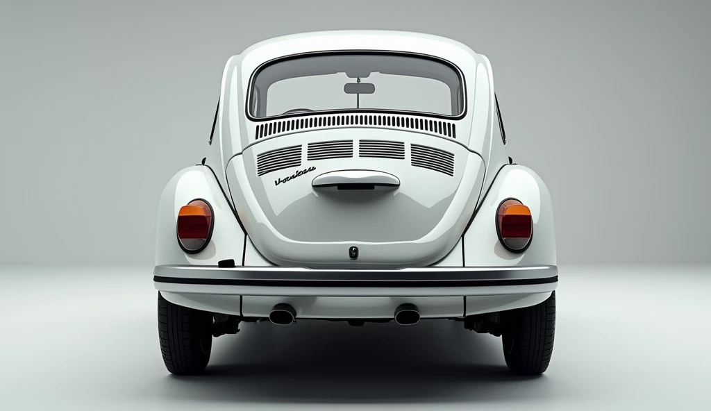 a back view Volkswagen ID.4 in show room in white colour