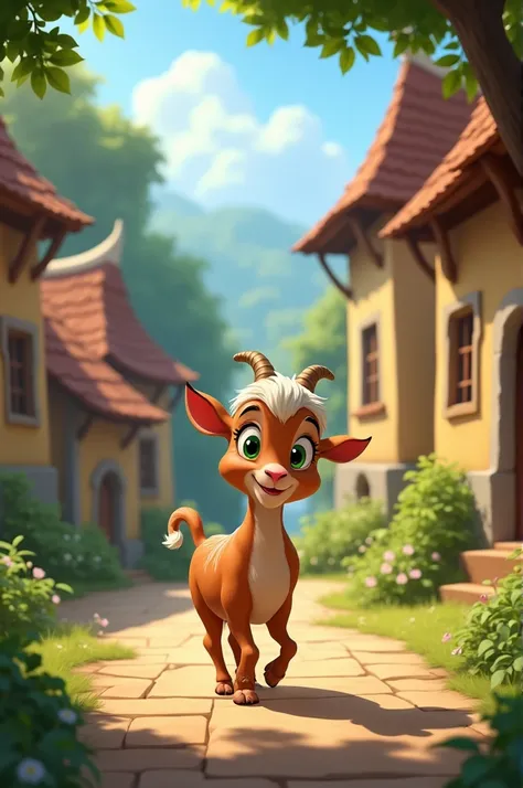 Introduction to the Goat: A small, mischievous, and brave goat named Kala lived in a village.
Disney  animated 