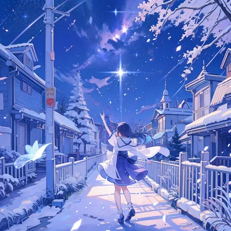 wood々Whisper of　Stardust dances on the wind　silence of the nightクリスマス、サンタ、