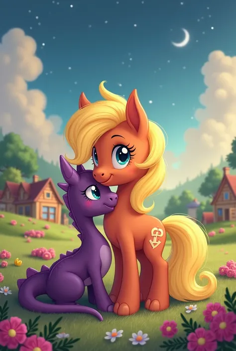 My Little pony, Applejack, huggs, Spike, , humans, romance, love, dragon, pony