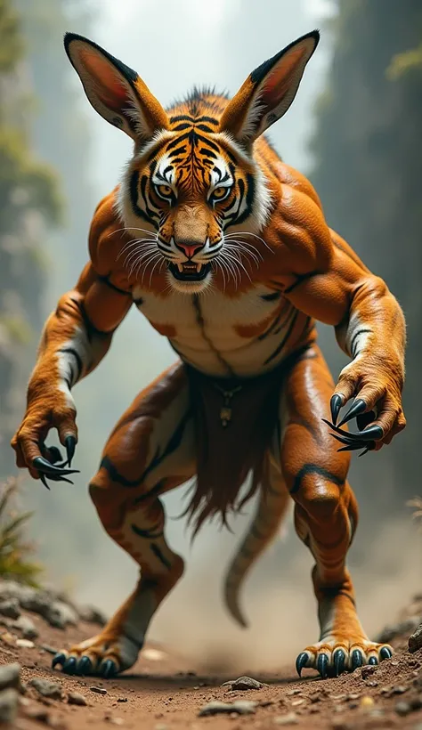 Tiger-Kangaroo Hybrid: Ek muscular prani, jisme tiger ke sharir aur kangaroo ki lambi taang aur pouch hai. Yeh tezi se koodta hai aur shikaar karte waqt apne punch ka use karta hai.