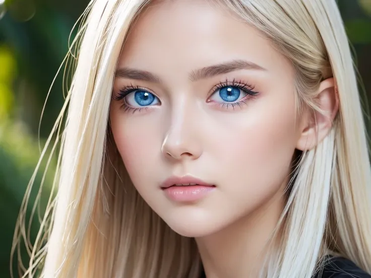  High Quality 、最 High Quality 、 Photorealistic 、Original photo、 real、超 real8K CG、 super detailed 、 high res、masterpiece、 1 girl 、 long hair、 platinum blonde hair 、 blue eyes、 detailed faces and eyes、 close-up、 complicated details、 detailed texture 、details...