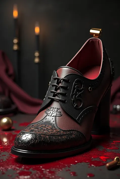 An expensive shoe where you write AMPIRE RIKROSS