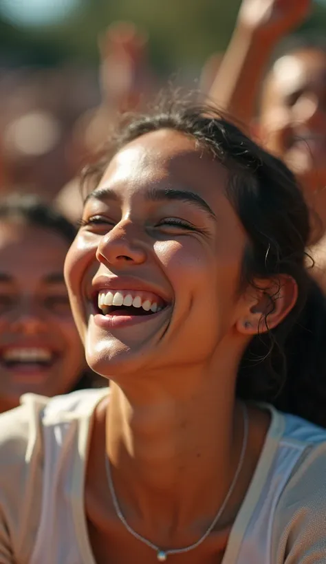  Images of someone achieving something significant while smiling, enjoying the present , Hyper realistic.