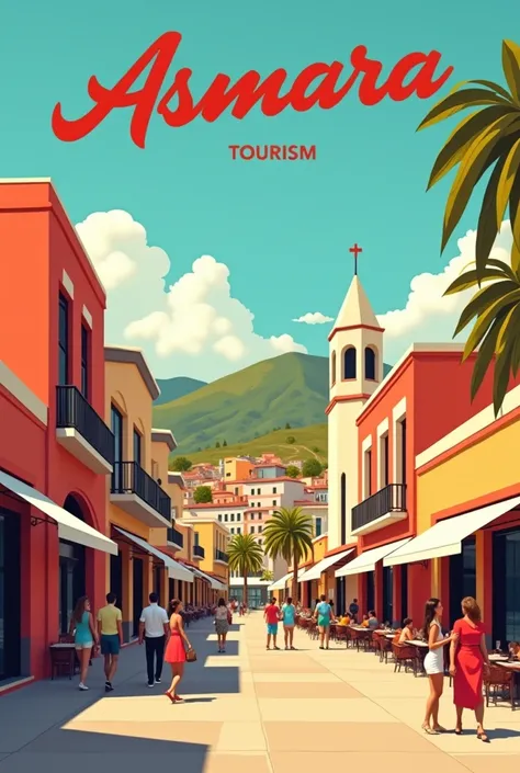 Eritrea asmara tourism poster 