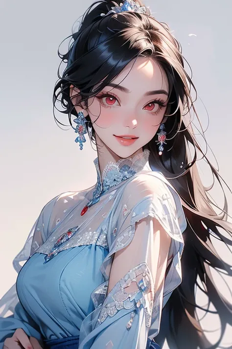 ( top quality , masterpiece:1.2), (     high res  ,  greatest masterpiece ).(difficult).   very detailed, ((一peopleで)),((1people々々)).   realistic   :1.37, fantasy,    illustrations,  gray hair、  ((  red eyes:1.4)). queen 、   beautiful、   eyeshadow red、   t...