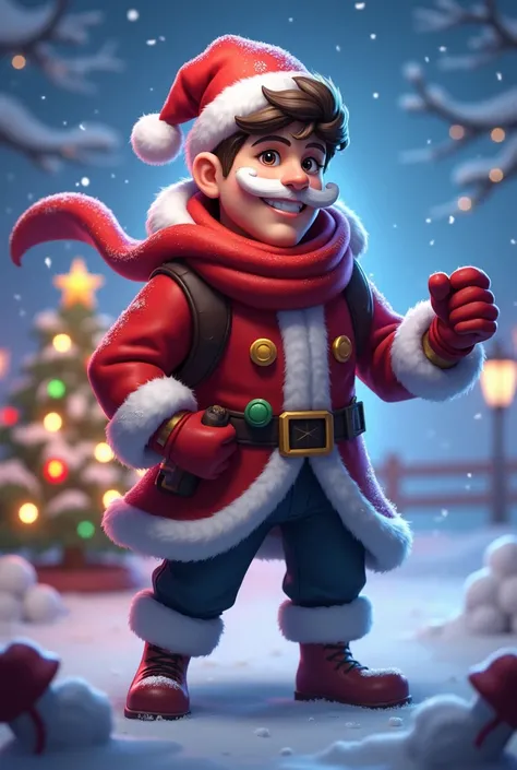 Новогодняя заставка,  Christmas screensaver with Clints character from Mobile Legend Bang Bang