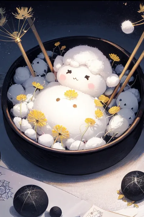 ✨✨✨




small,  eyed thick fluffy plush snowman dandelion sleeps on a soft cobweb bedding,  detailed drawing
finest ink painting , detail,  black slate pencil ,  pixel art , vector study , hyperdefinition ,  hyperrealism , Surrealism@for