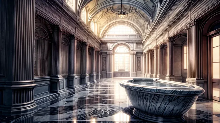 imense, marble, huge bathroom