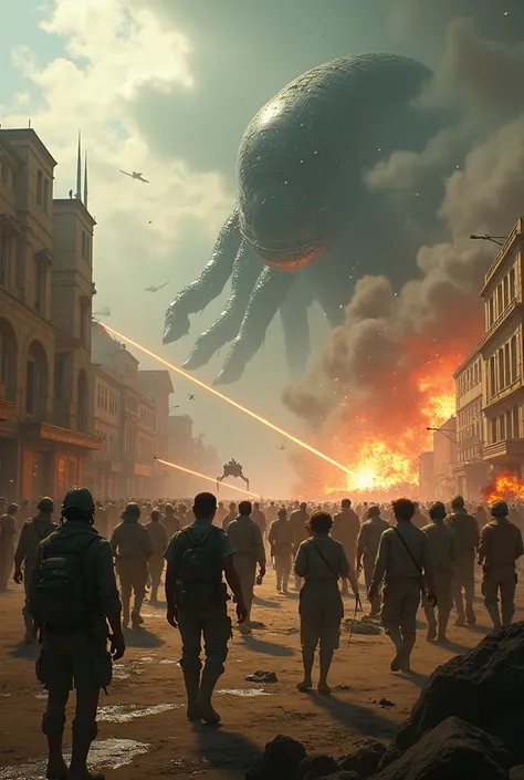 Aliens in Mexico attempting to seize its resources, with Mexicans resisting and emerging victorious.