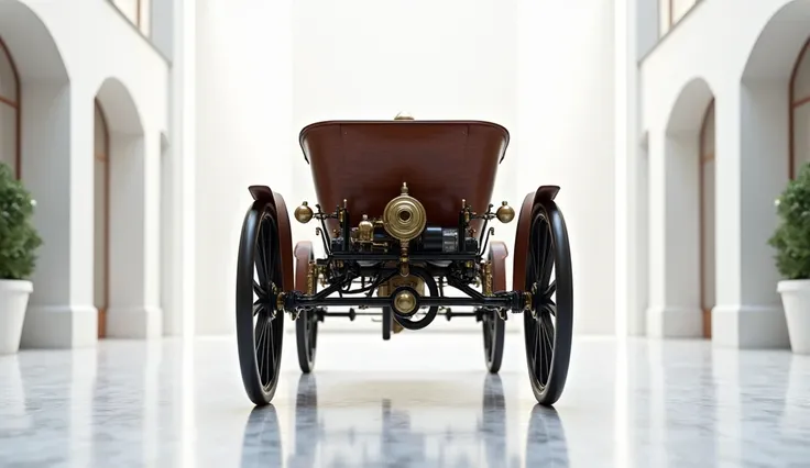 1885 Benz Patent-motorwagen in Showroom back View 