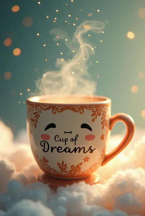  Create a cup that says (Cup of Dreams )