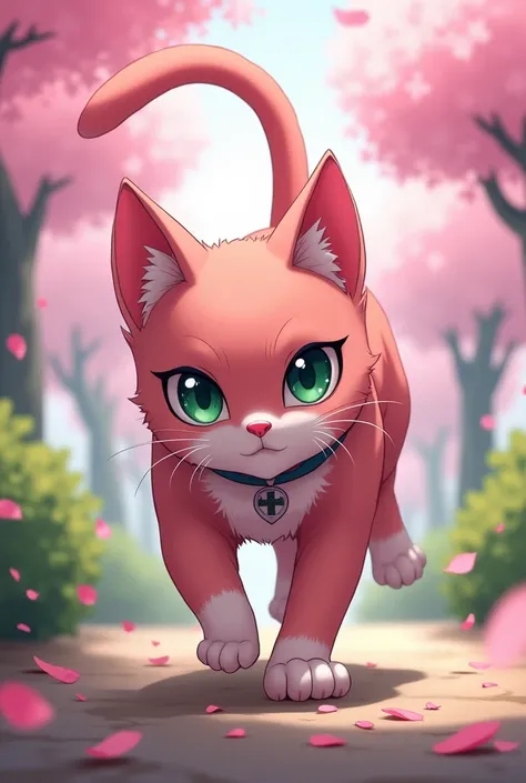 Make Sakura from Naruto cat version 