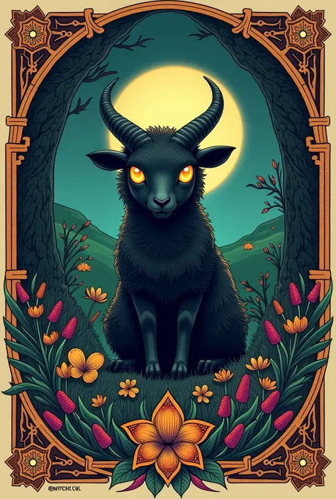  Please make an image for me because I want to make a postcard that says Vale per il game on the Switch: Cult of the Lamb and let it be around the edges designs inspired by that game 